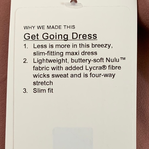 Get going dress maxi red dust lululemon size 10 - Picture 4 of 7